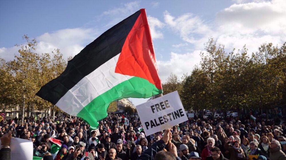 Paris: rassemblement en solidarité avec les Palestiniens de Gaza et de Cisjordanie