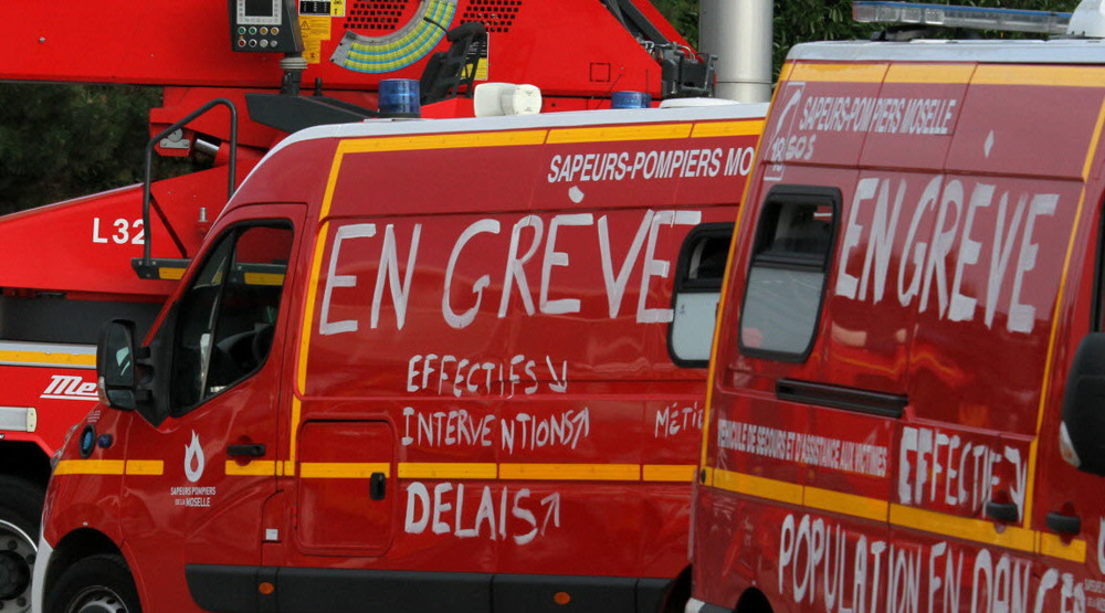 France : les sapeurs-pompiers en grève face au manque de moyens