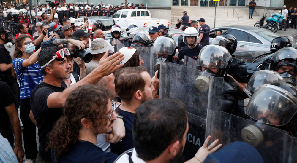 Police, protesters clash during rally against Trump-linked tourism project in Albania