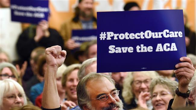 Americans rally against Obamacare repeal