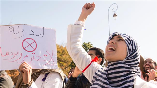 Moroccans stage anti-government rallies