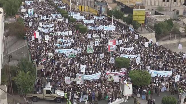 Yemeni demonstrators slam Saudi raid on funeral