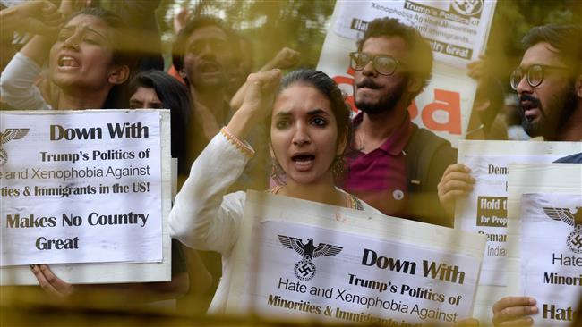 Indians protest hate crimes in US