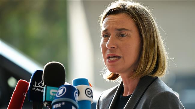 EU rejects any military solution to Syria conflict