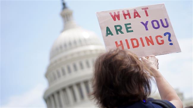 Thousands across US demand Trump's tax release