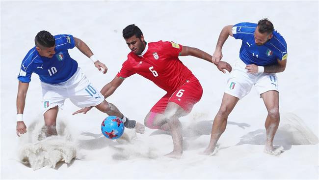 Italy stuns Iran in FIFA Beach Soccer World Cup