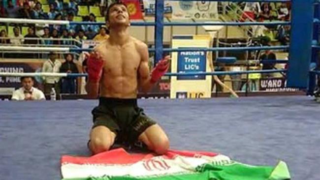 Iranian kickboxer wins silver at world championships