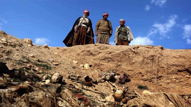 Iraqi forces uncover Izadi mass grave in Sinjar