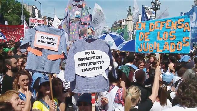 300k protest tax, pension reforms in Argentina