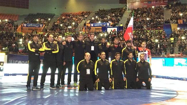 Iran's Easy Pipe Kashan crowned in world wrestling cup