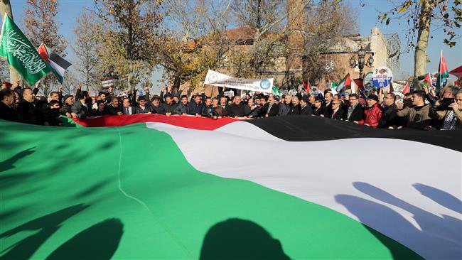 Turkish citizens protest Trump’s al-Quds decision 