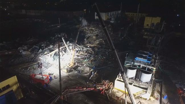 2 dead, 7 buried in China chemical plant explosion