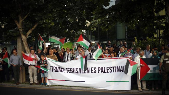 Jerusalem al-Quds is Palestine: Chile protesters to Trump