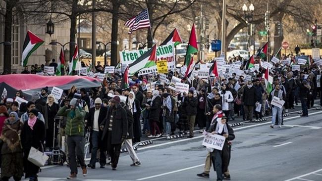 Protesters slam Trump's Jerusalem decision in DC 