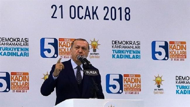 Turkey will crush YPG militia in Syria, Erdogan vows