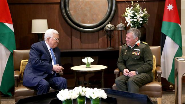 Jordan king vows support for Palestinian cause