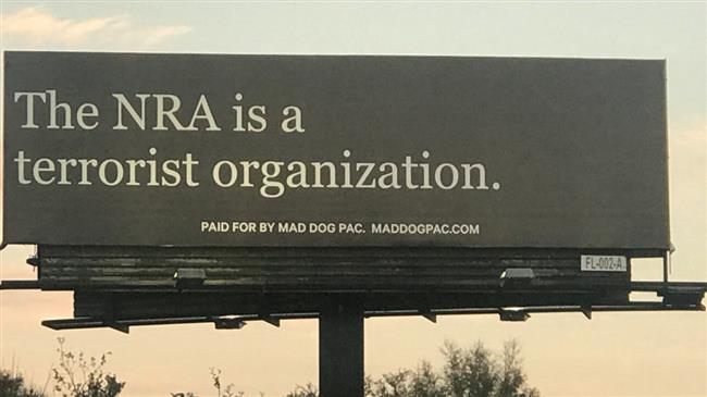 Florida billboard labels NRA 'terrorist organization'