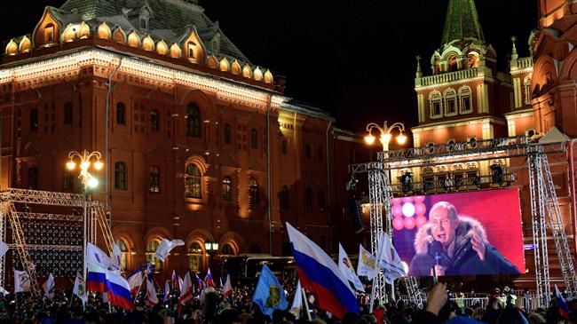 Putin thanks voters after landslide election win