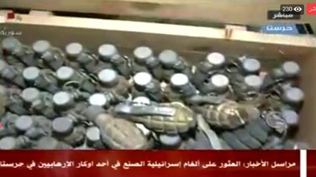 Syrian troops find Israeli-made arms in Eastern Ghouta