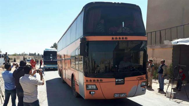 Militants begin evacuating Eastern Ghouta bastion