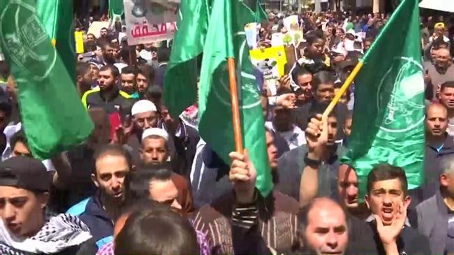Jordanians protest in solidarity with Palestine