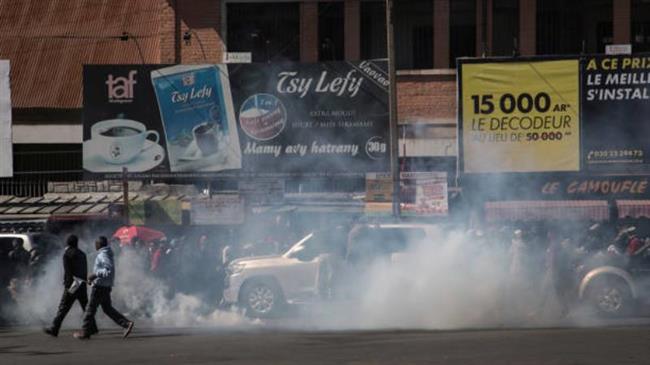 Police, opposition protesters clash in Madagascar
