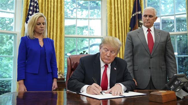 Trump ends family separations 