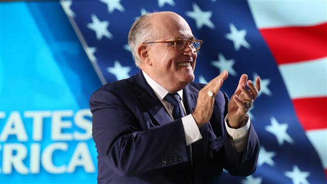 Trump lawyer Giuliani steals show at anti-Iran event