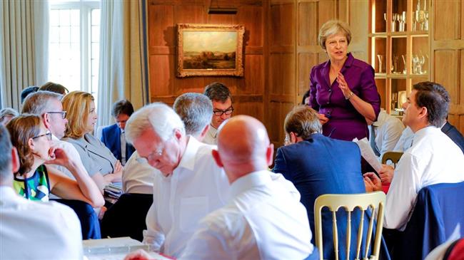 Theresa May in fight to save her govt. 