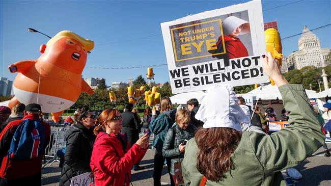 1000s decry Trump's anti-woman agenda