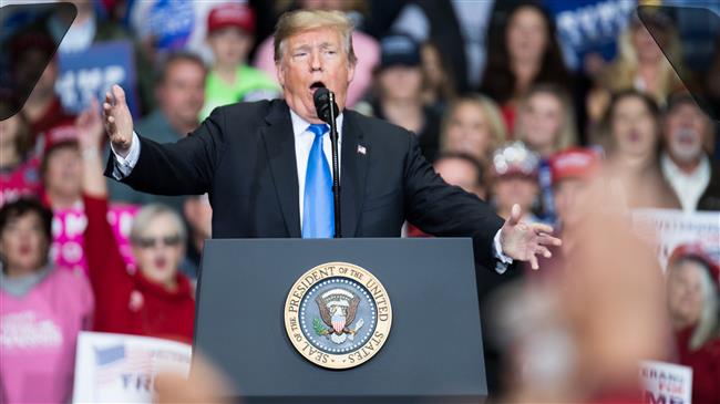 Trump says media using bomb case to damage him 