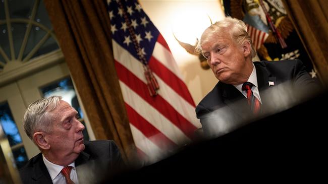 'Mattis resignation protest at Trump decisions'