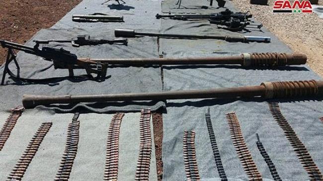 Video: Syrian army finds Israeli, US-made weapons