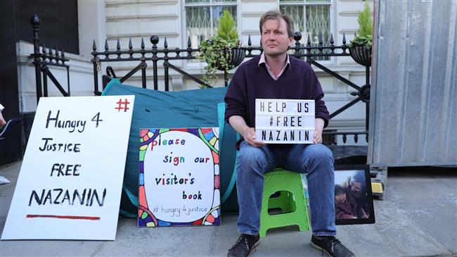 'Zaghari’s husband presence outside embassy intimidating' 