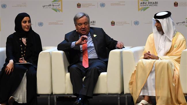 UN chief urges action to avert climate change 'catastrophe'