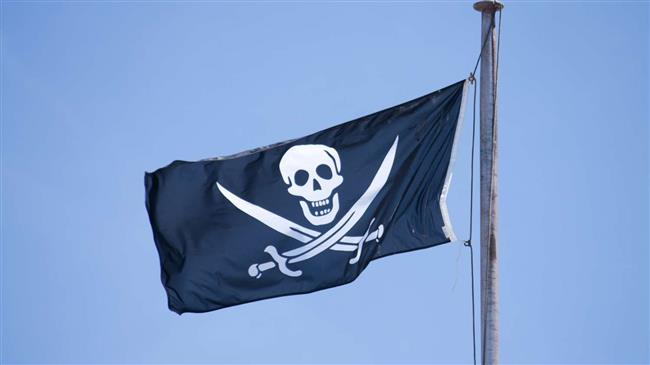 Flying The Skull and Crossbones over Gibraltar