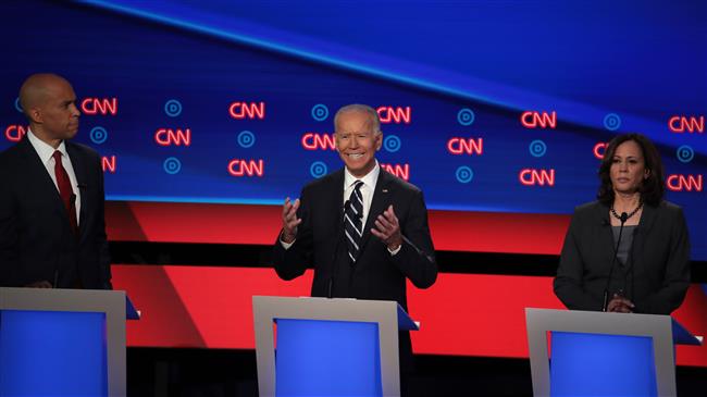 Trump’s 2020 Democratic rivals blame him for gun violence