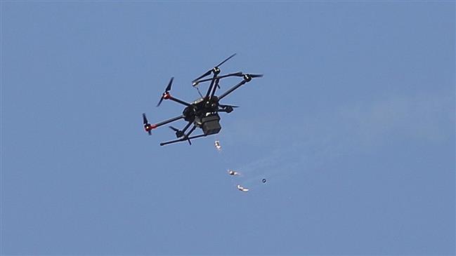 Palestinian resistance forces down Israeli drone in Gaza