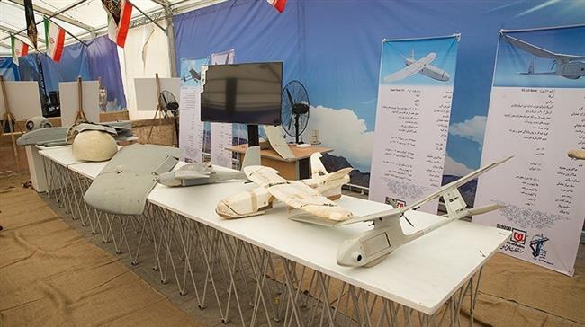 IRGC displays UK, US drones seized over Iran's territory