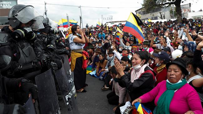 Tensions simmer in Ecuador's Quito
