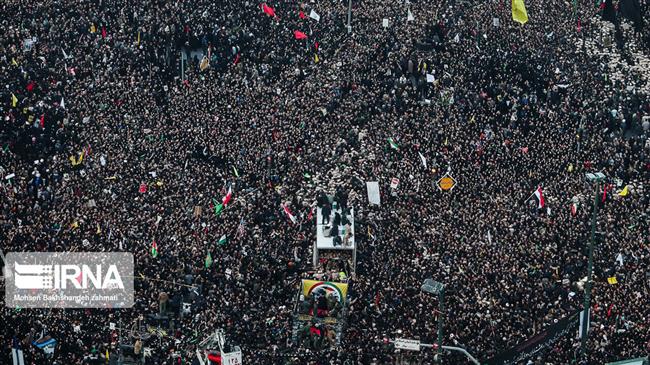 Millions pack Tehran streets to pay homage to Gen. Soleimani 
