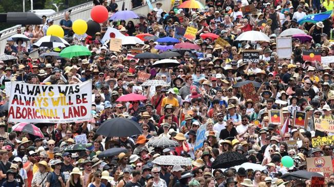 Tens of thousands mark British Invasion Day across Australia