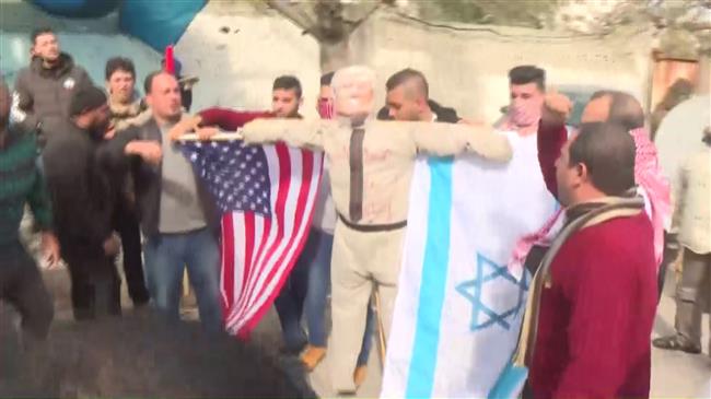 Palestinian demonstrators protest against Trump's 'deal of century' 