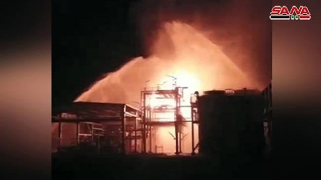 Militant drone strikes refinery, gas facilities in central Syria
