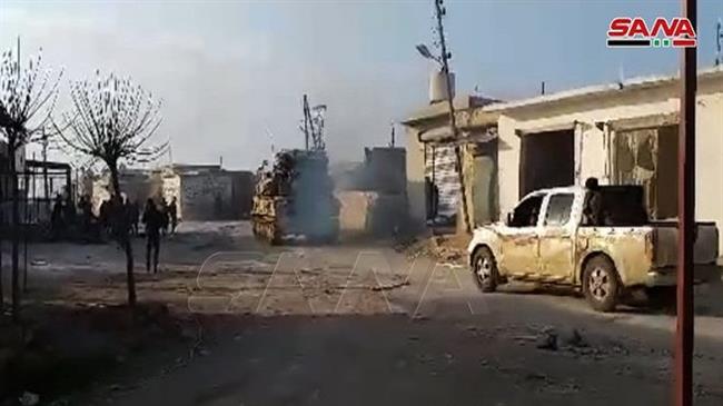 Syrian army clears mines, explosives in key northwestern city