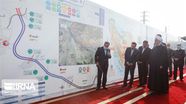 Iran’s Rouhani opens $100 mln road near Tehran