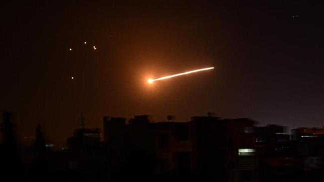 Syrian air defenses intercept Israeli missiles over Homs