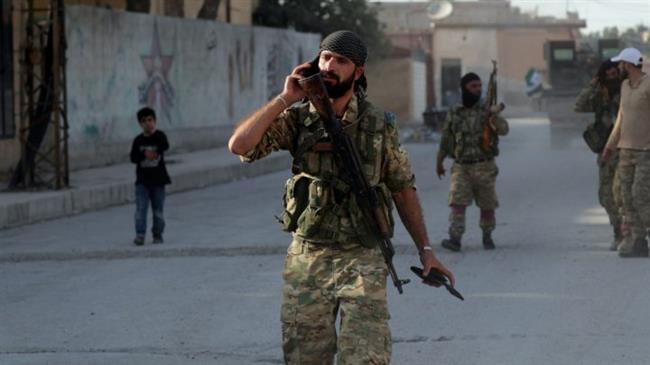 Turkish-backed terrorists in Syria protest salaries