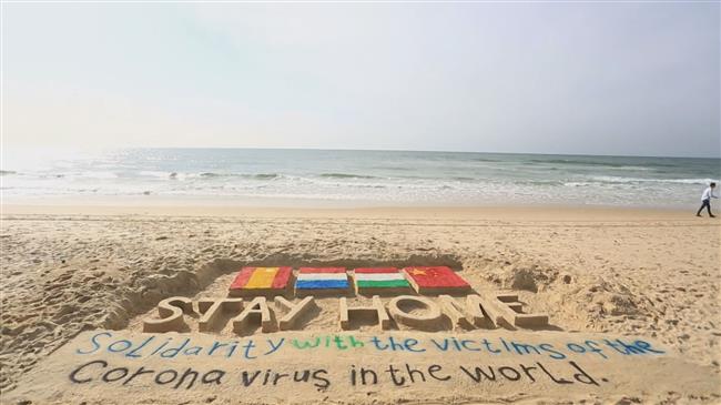 Gazan artists show solidarity with coronavirus victims