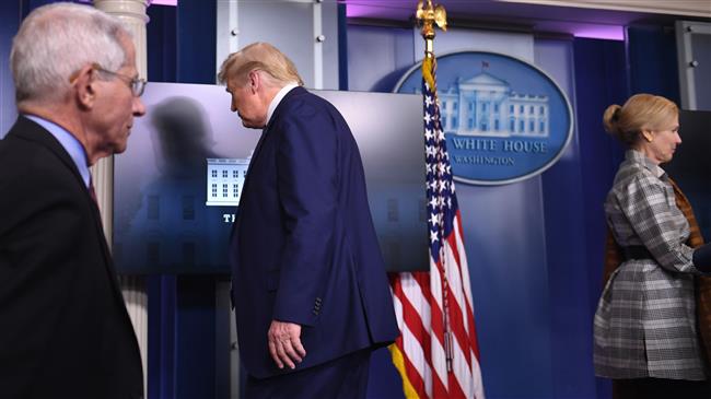 Trump voices hope for 'leveling-off' of coronavirus in US hot spots